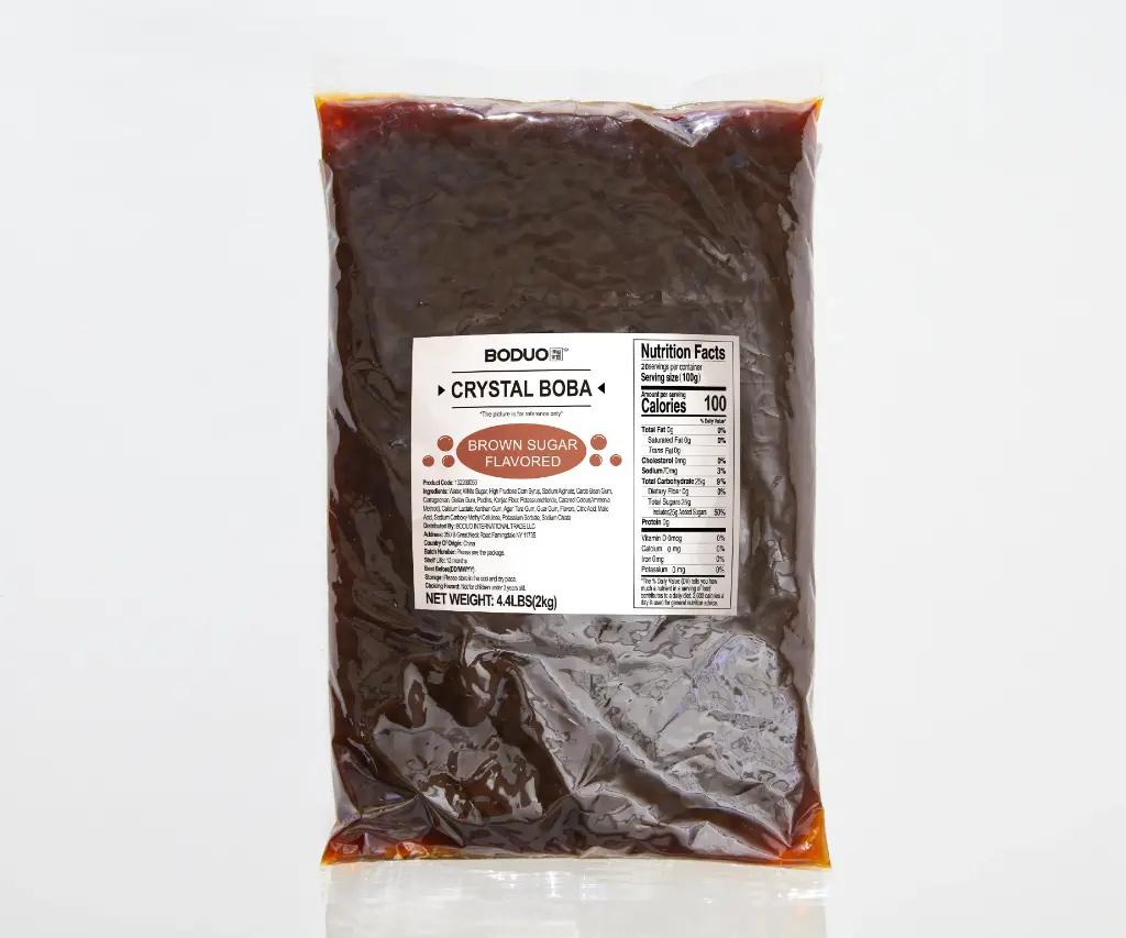 BROWN SUGAR CRYSTAL BOBA |黑糖味弹弹晶球 |4.4lbs × 10 bags / Carton