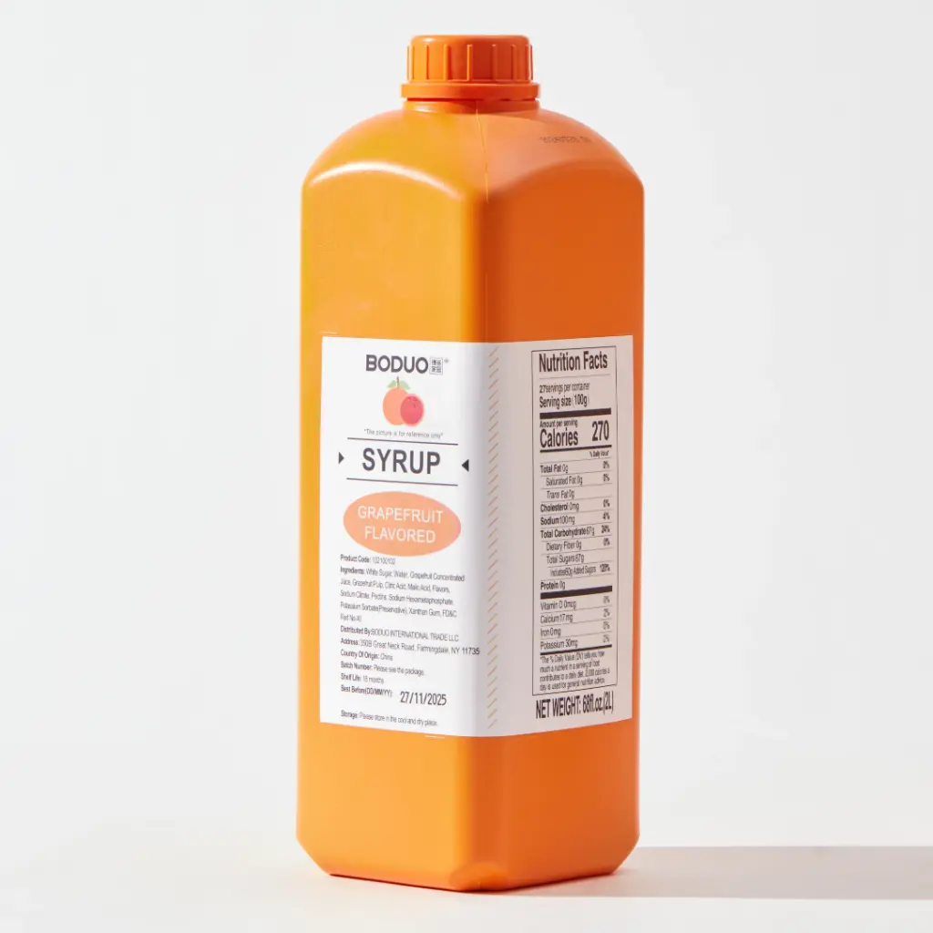 GRAPEFRUIT SYRUP |红西柚味糖浆 |67oz × 8 bottles / Carton