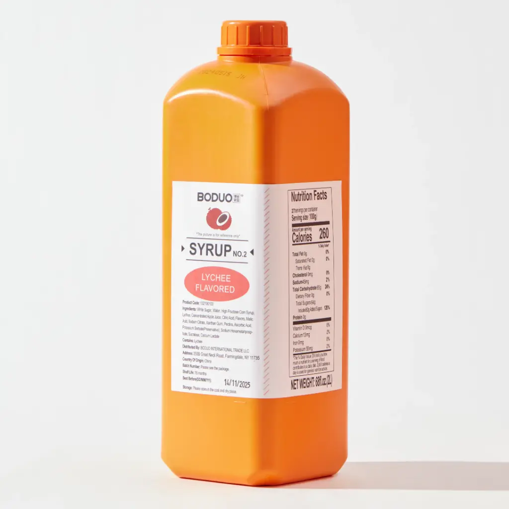 LYCHEE SYRUP |荔枝味糖浆 | 6lbs× 8 bottles / Carton