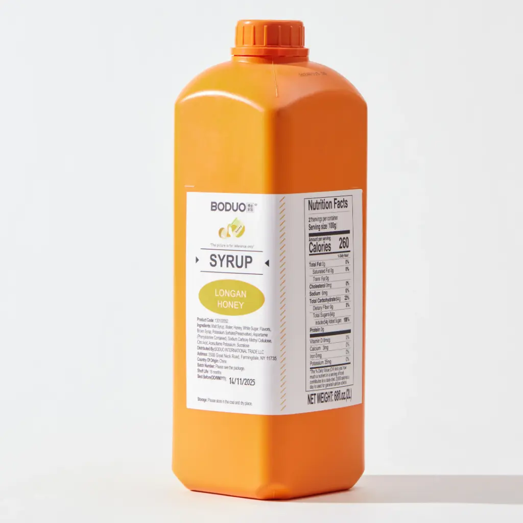LONGAN HONEY SYRUP |龙眼蜂蜜味糖浆 |67oz × 8 bottles / Carton