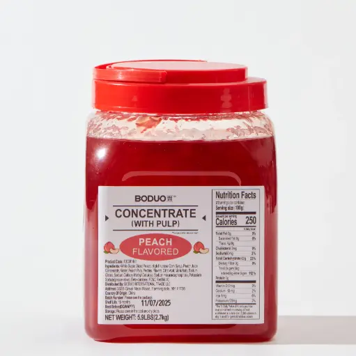 [130301441] PEACH JAM 水蜜桃果酱 | 6lbs × 6 Bucket / Ctn