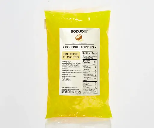 [139101172] PINEAPPLE COCONUT JELLY |凤梨椰果 |2.2lbs × 20 bags / Carton