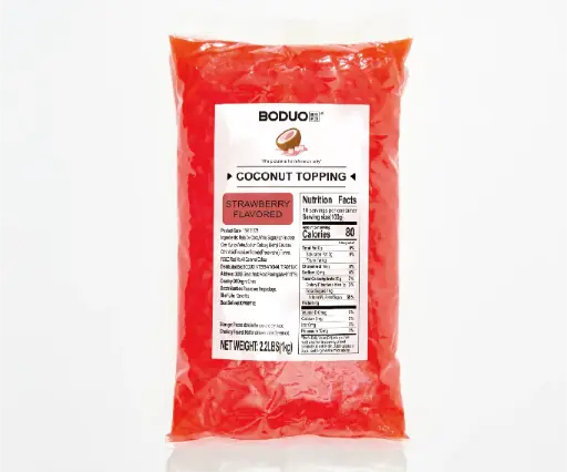 [139101276] STRAWBERRY COCONUT JELLY |草莓味椰果|2.2lbs × 20 bags / Carton 