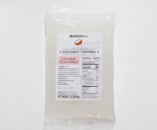 [139101170] LYCHEE COCONUT JELLY |荔枝味椰果 |2.2lbs × 20 bags / Carton