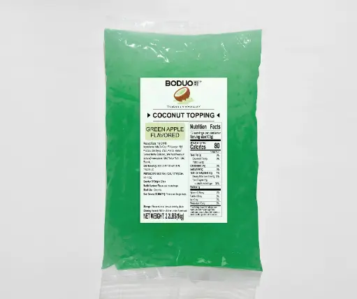 [139101406] GREEN APPLE COCONUT JELLY |青苹果味椰果 |2.2lbs × 20 bags / Carton