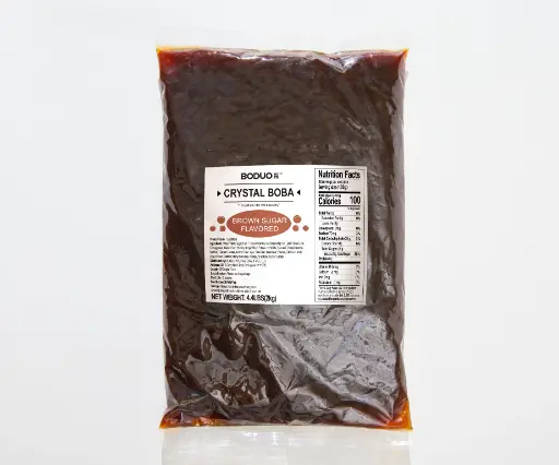 [132200059] BROWN SUGAR CRYSTAL BOBA |黑糖味弹弹晶球 |4.4lbs × 10 bags / Carton