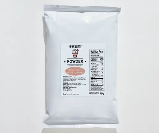 [130200837] VANILLA FLAVORED SOFT SERVE POWDER |香草软冰粉固体饮料 |2.2lbs × 20 bags / Carton
