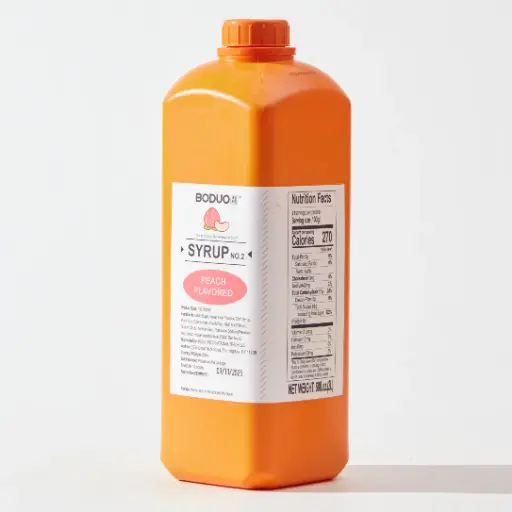 [132100108] PEACH SYRUP |水蜜桃味糖浆 |67oz × 8 bottles / Carton